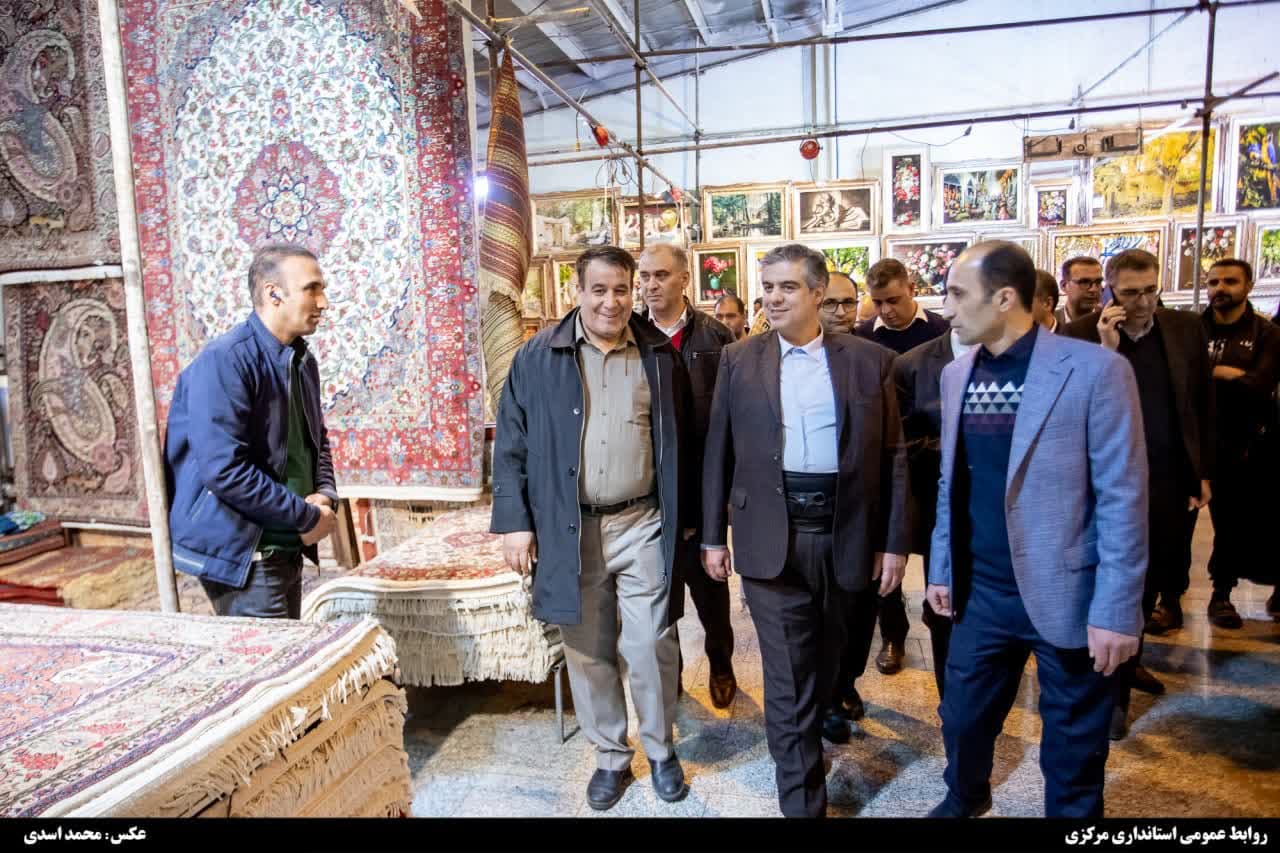 افتتاح هفدهمین نمایشگاه تابلو فرش و فرش دستباف با حضور استاندار مرکزی